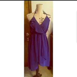 Beautiful Indigo Wrap Dress